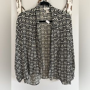 Christopher & Banks Open Front Lightweight‎ Cardigan Size Small NWT